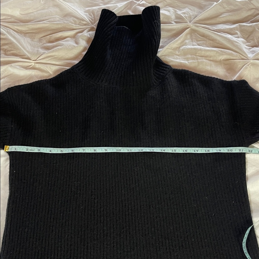 Quince NWT Black 100% Mongolian Cashmere Fisherman Maternity Sweater Dress Med - Picture 13 of 15